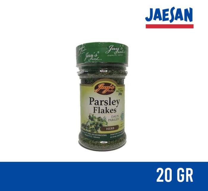 

Jays Kitchen Parsley Flakes 20g (Daun Parsley)