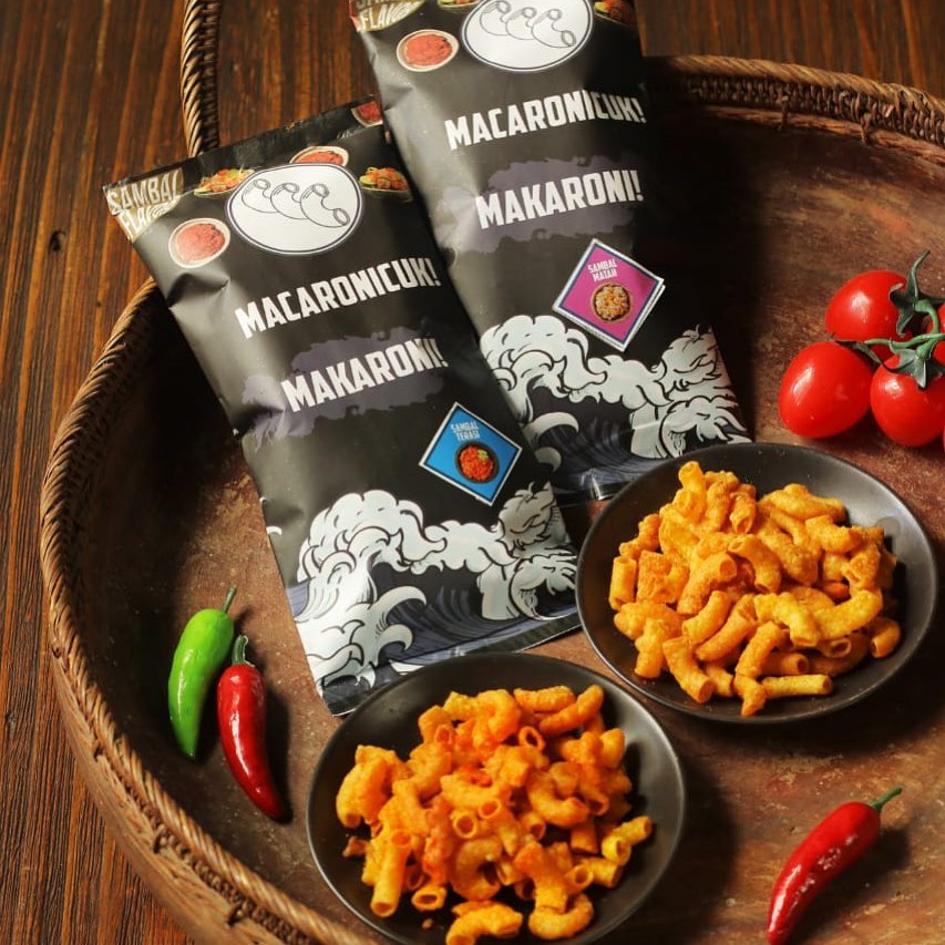 Makaroni Cuk Makanan Ringan Cemilan Pedas Dahsyat Kriuk 75gr