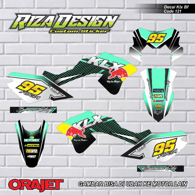 decal KLX/D-Tracker redbull