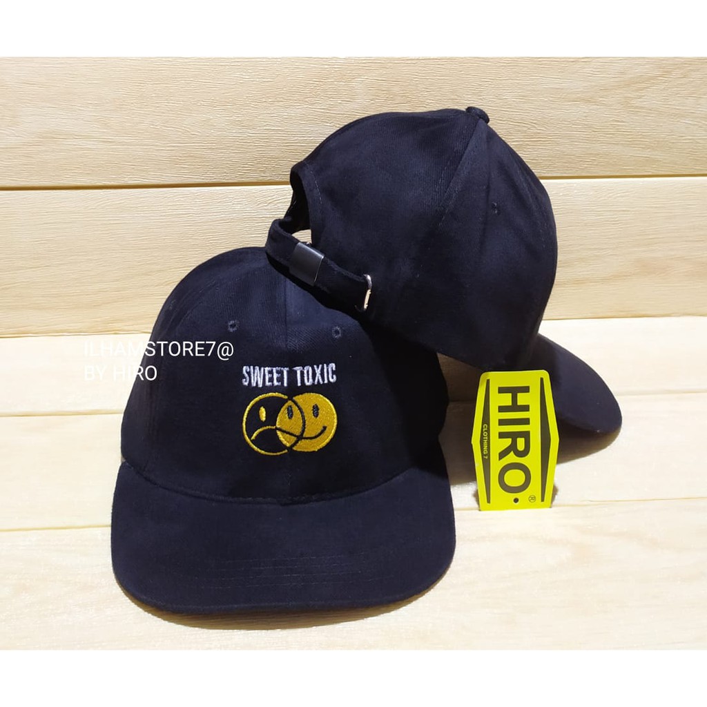 [COD]Topi Snapback Bordir SWEET TOXIC New Model/Topi Pria Terlaris/Topi Keren/Topi Distro Pria