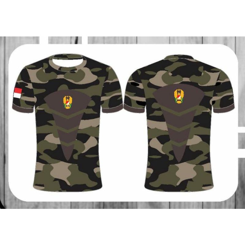 JERSEY TNI KAOS PRIA DEWASA LORENG TNI AD TNI AU TNI AL POLICI MILITER