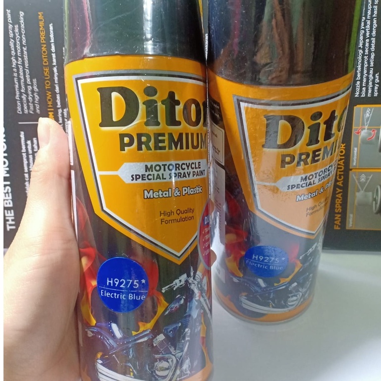 DITON Premium Pilok Pilox Cat Semprot - H9275* Electric Blue / 9275 Biru Metalik Honda (400cc)