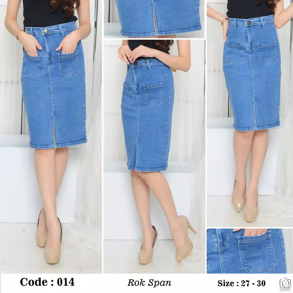  Bisa COD Asia Mode Rok  Span Jeans  Rok  Jeans  Pendek  