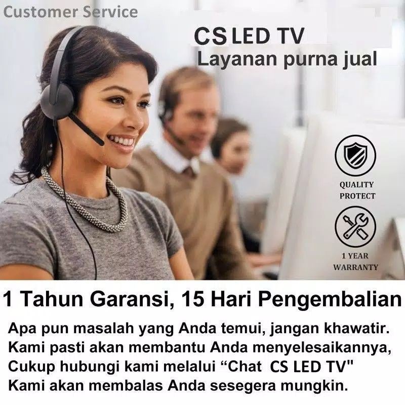 TV LED  24 Inch DIGITAL Gambar HD Support USB Kabel HDMI