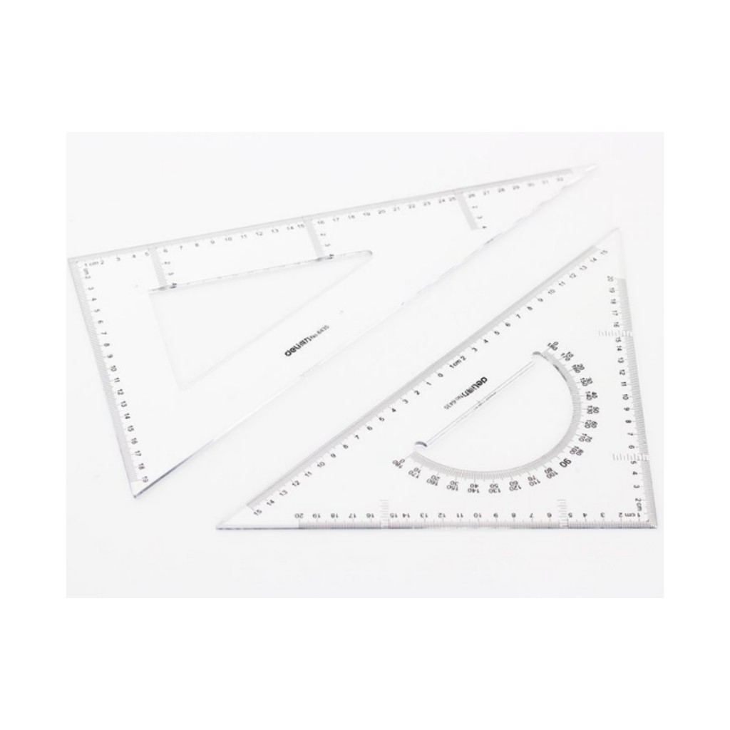 

Minicart Penggaris Segitiga 2 pcs 3 in 1 - Deli 6435