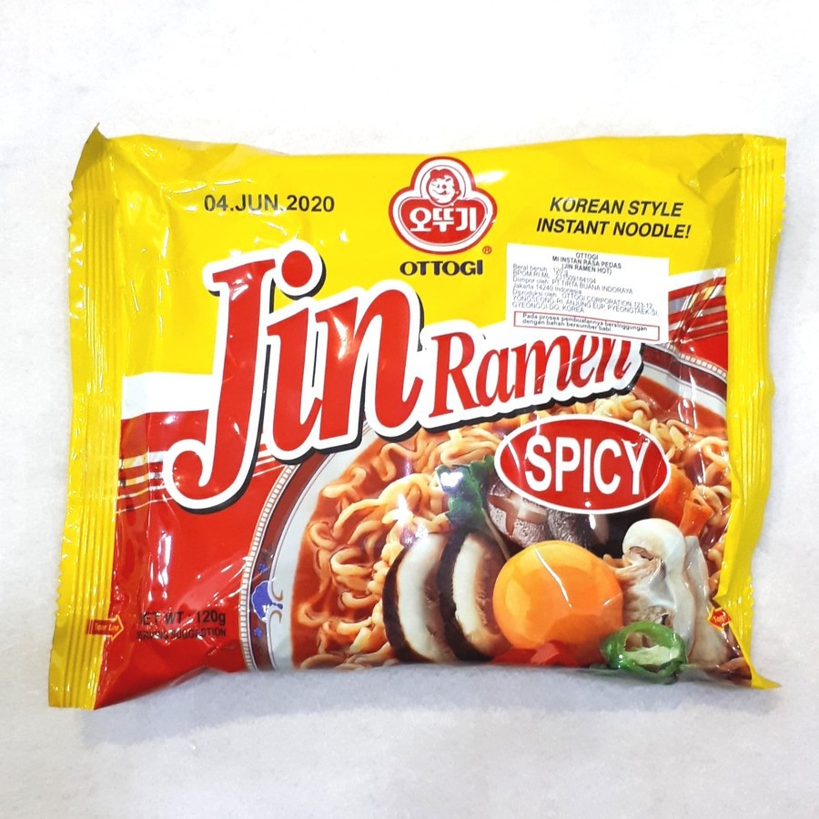 Ottogi Jin Ramen Hot 120gr Korea