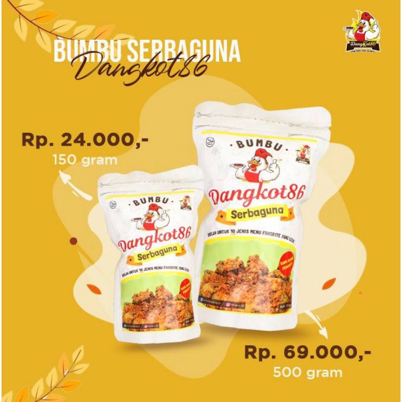 

Bumbun Dangkot86 500 gr