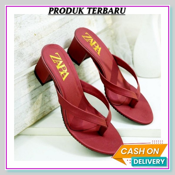 High Heels Pesta Wanita Sandal Hak Tinggi Sendal Kondangan Perempuan Remaja Bridesmaid Kekinian Impo