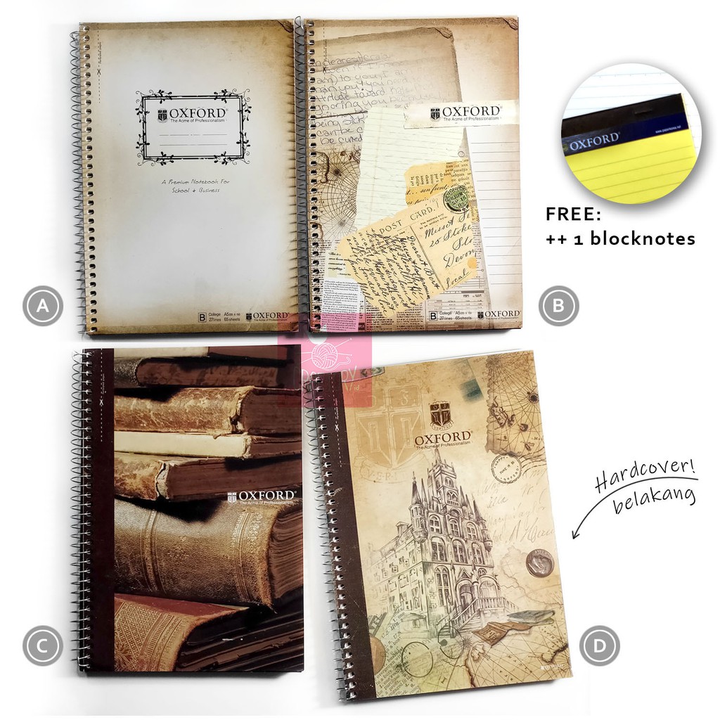 

OXFORD PREMIUM NOTEBOOK A5 65 lbr Buku Tulis Jurnal Notes Agenda