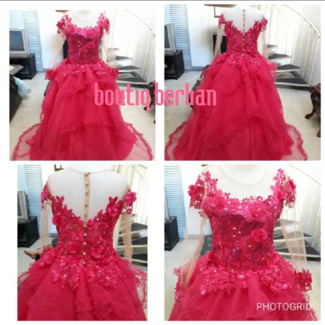 Gown wedding pink fanta/gaun pengantin/baju pengantin