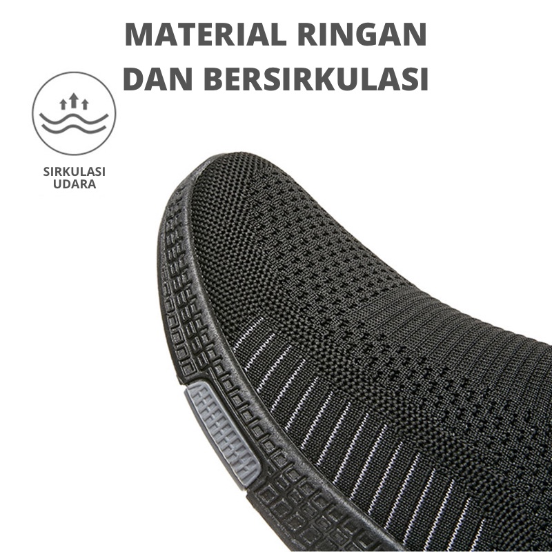 Mainland Sepatu Sneakers Pria Slip On Sepatu Olahraga Casual MR130