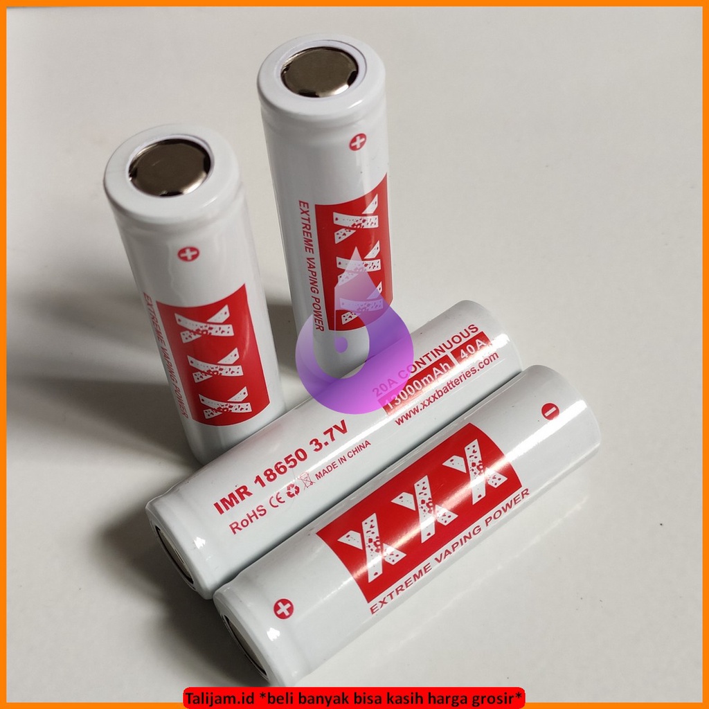 BATERAI BATTERY BATREI XXX 18650 BATERAI SENTER SWAT ISI ULANG RATA