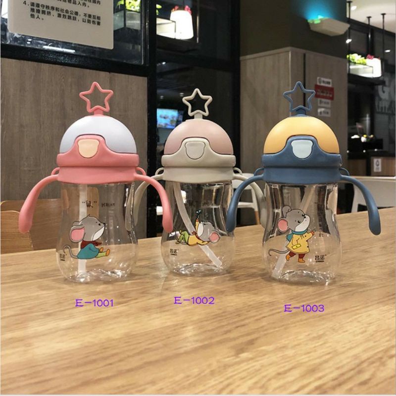 BABY SIPPY CUP / BABY STRAW CUP/ Botol Minum bayi Sedotan 280ML 370ML Botol Minum DEER RUSA jerami