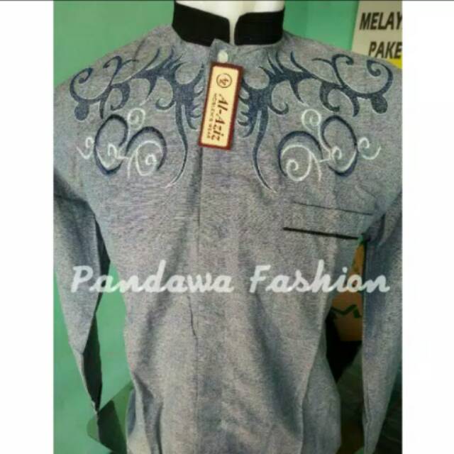baju koko tangan panjang/koko lengan panjang/koko pria/koko dewasa/koko bordir/koko murah