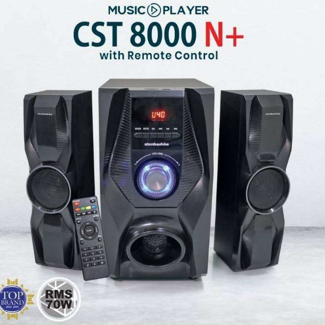 Speaker Bluetooth Simbadda CST 8000N+ Subwoofer Mega Bass Power LED Display Simbadda Speaker Speaker
