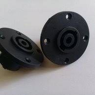 Socket Speakon Body Bulat Besar Hitam Soket