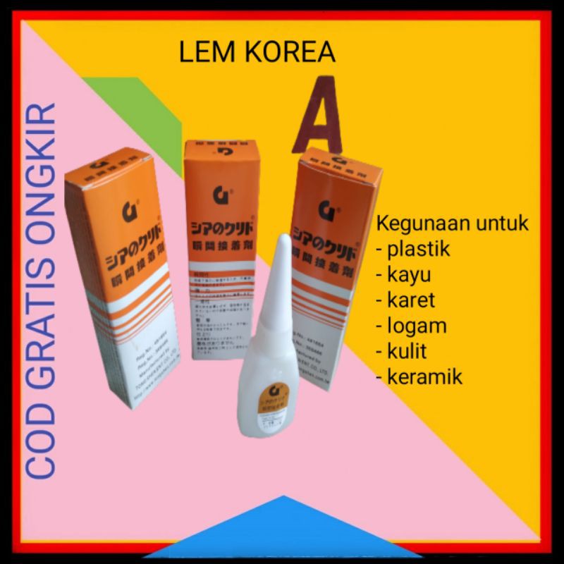

LEM KOREA ORIGINAL LEM ASLI INSTANT GLUE MURAH