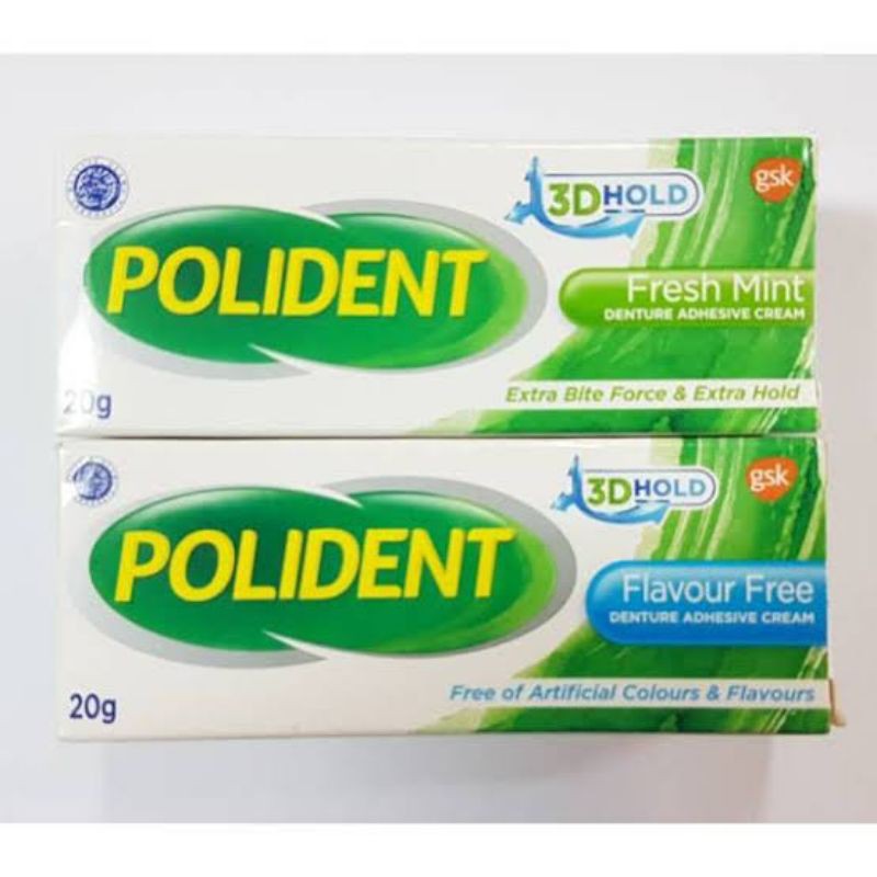 Polident Denture Adhesive//Lem Gigi Palsu'60g/20g