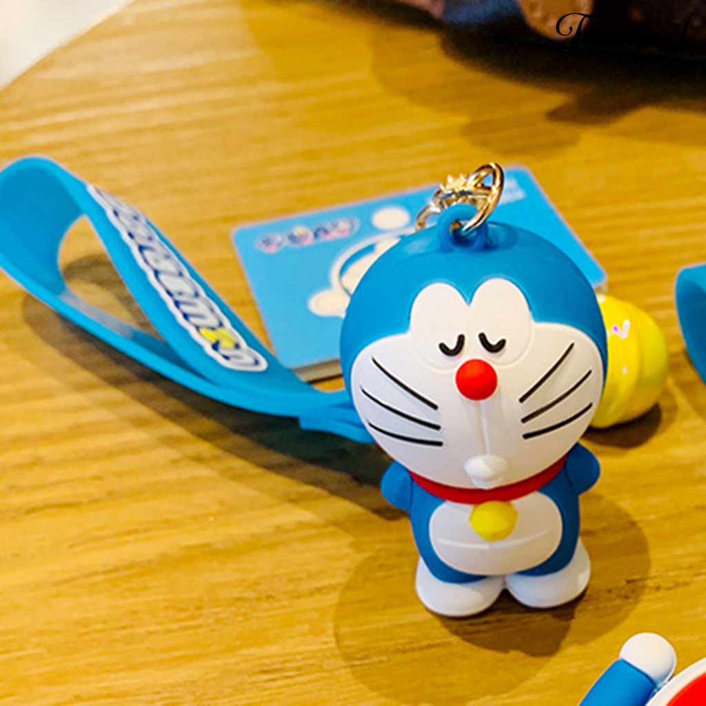 Twowood Gantungan Kunci Mobil / Tas Desain Karakter Kartun Doraemon 3D