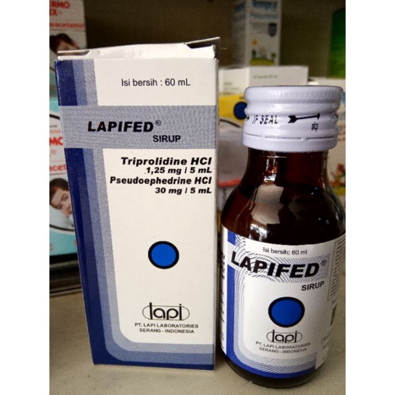 Lapifed Sirup Mengurangi Gejala Batuk dan Pilek 60ml