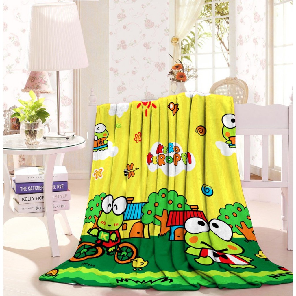 Selimut Bulu Halus Motif Karakter Anak Bahan Polyester Halus 120 x 170 cm / Selimut Karakter Bisa Untuk Souvenir