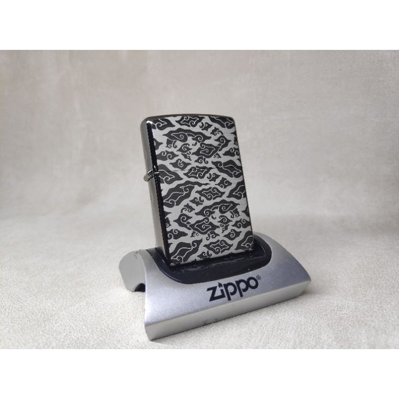 Zippo Batik Mega Mendung 2 sisi Original