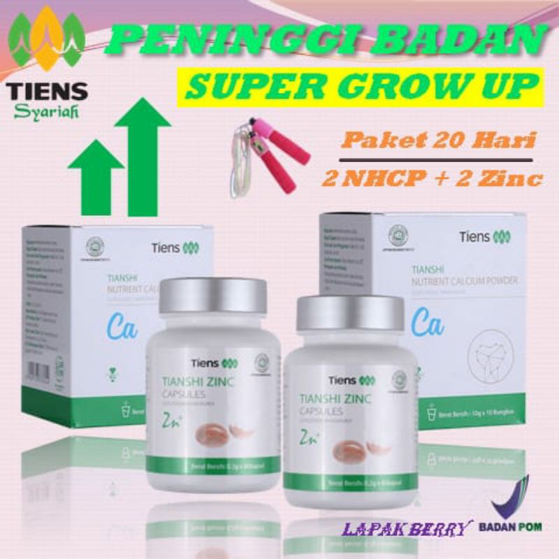 

KALSIUM PENINGGI BADAN TIENS SUPER GROW UP HYPERGROW SUSU PENINGGI TERBAIK