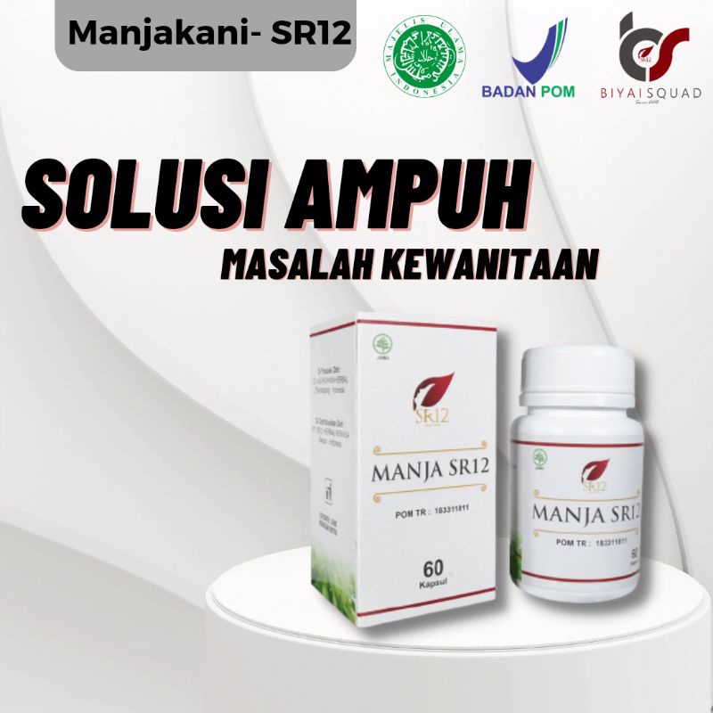 SR12 HERBAL SKINCARE MANJAKANI MERAPATKAN &amp; MENGHILANGKAN KEPUTIHAN / NYERI HAID &amp; PELANCAR HAID AMPUH / PROGRAM HAMIL / MANJAKANI ACEH HERBAL / OBAT KEPUTIHAN &amp; KISTA BPOM