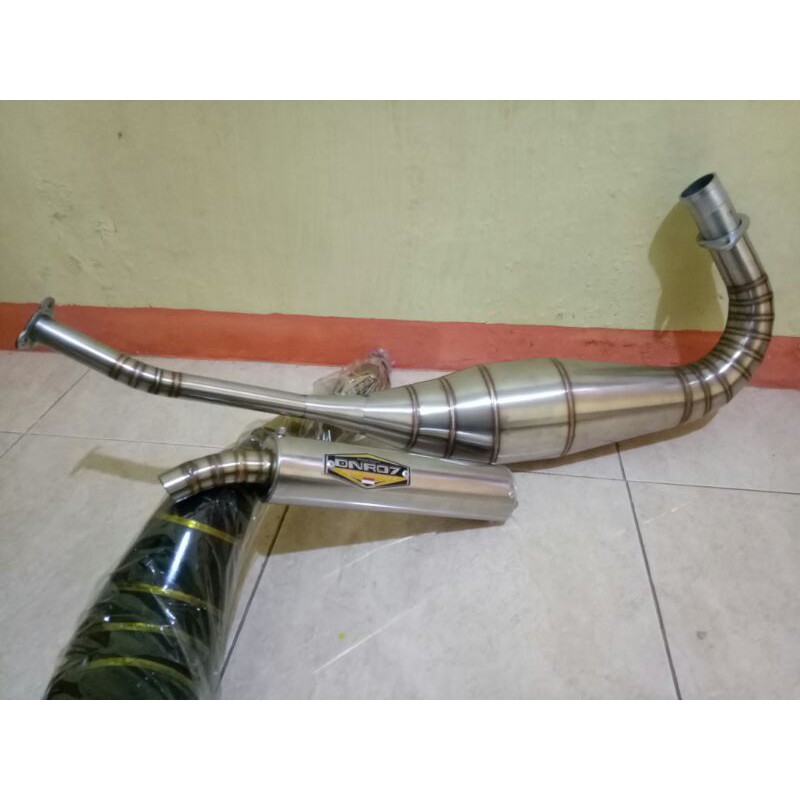 Knalpot Racing Ninja R/RR Stanlis Suara Garing Gurih