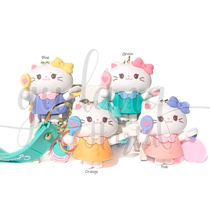 Gantungan Kunci Cat Girl Keychain Kucing Perempuan Unik GH 302305