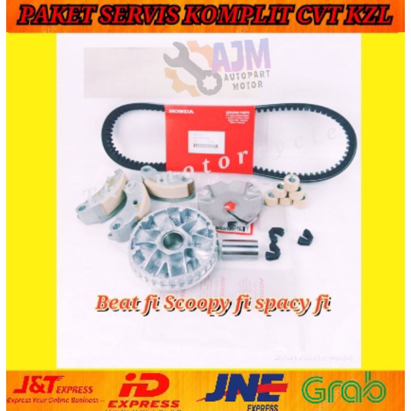 PAKET SERVIS KOMPLIT + KAMPAS GANDA CVT BEAT FI OLD SCOOPY FI OLD SPACY FI KZL