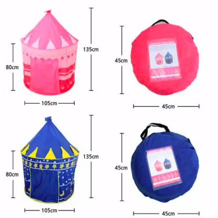 Tenda Istana Anak Bermain Camping Indoor Outdoor / Tenda Camping Castle Anak JUMBO / Tenda Praktis-3