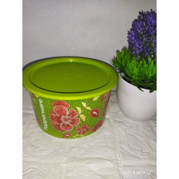 toples motif bunga tupperware