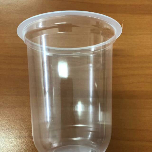Cup Plastik Oval 16oz Premium Tebal 8,5 gram 50/roll Tanpa Tutup, min 1 roll