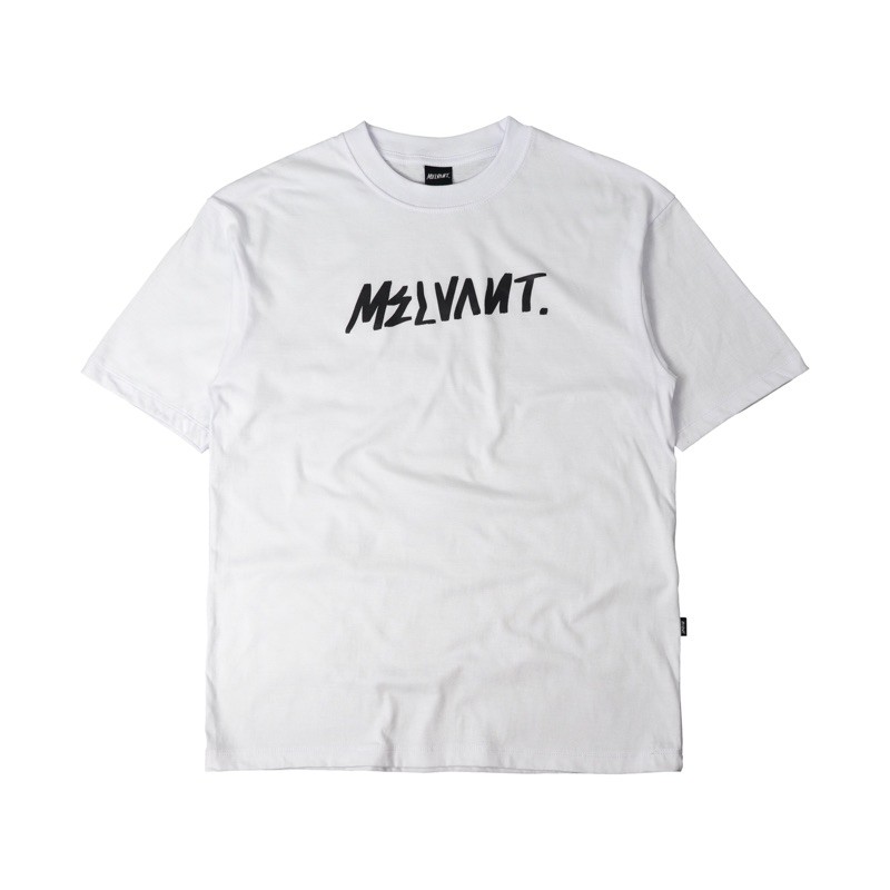 Melvant - MTS Riva White T shirt | Baju Kaos Putih Pria / Tshirt Bahan Cotton
