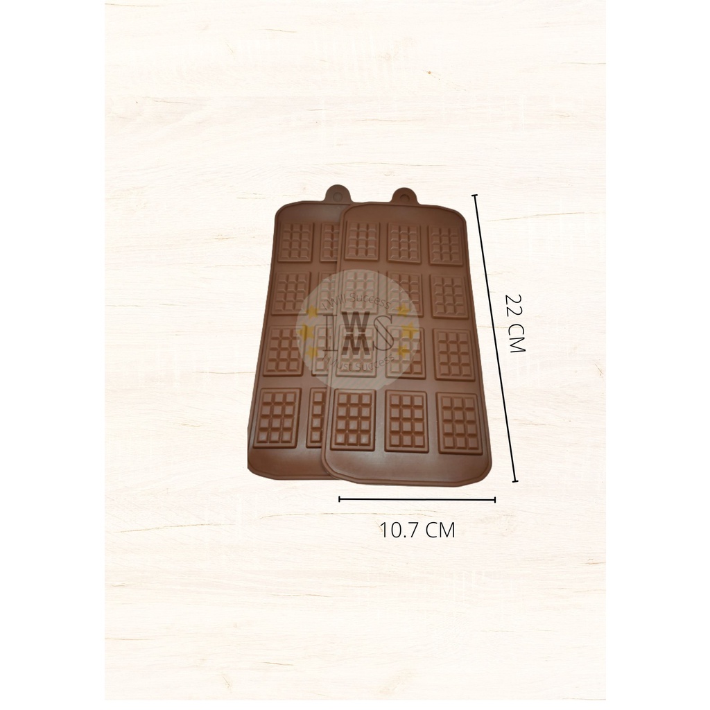 Cetakan Silikon - Cetakan Coklat - Cetakan bentuk Blok coklat - Cetakan puding - Cetakan Fondant - B