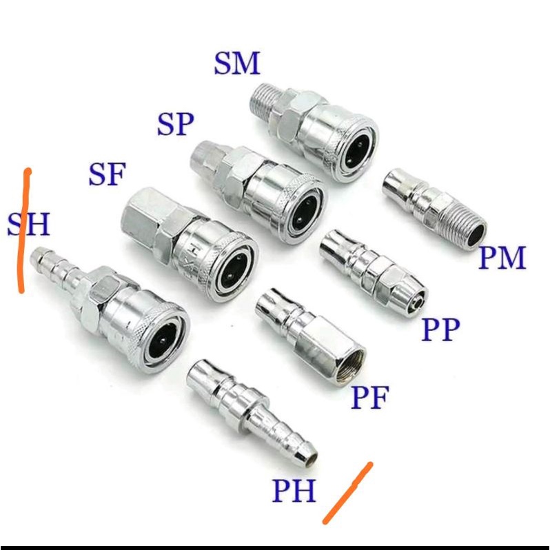 nepel selang set /coupler selang / sambungan selang set isi 2pc (PH20, dan SH20)