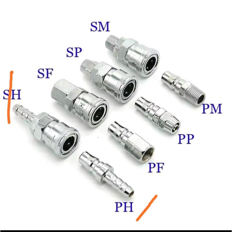 nepel selang set /coupler selang / sambungan selang set isi 2pc (PH20, dan SH20)