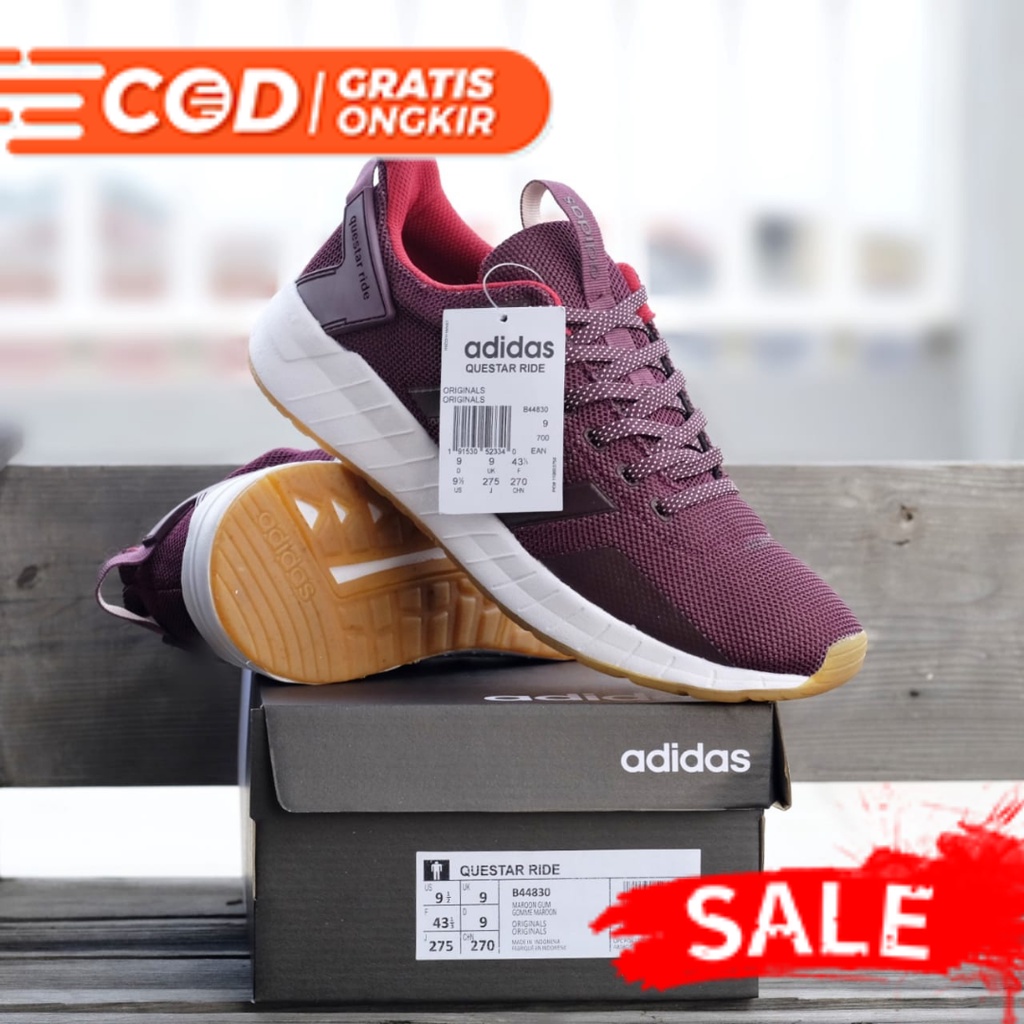 Adidas Questar ride Maroon sol Gum Original