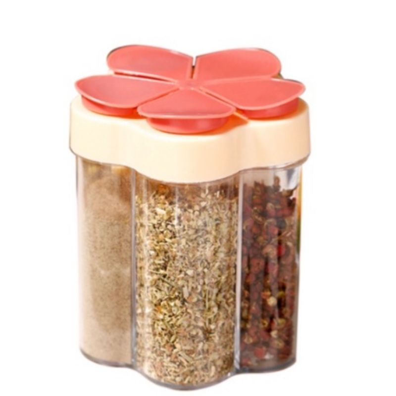 TEMPAT BUMBU 5 LUBANG WADAH BUMBU 5 SEKAT SEASONING JAR