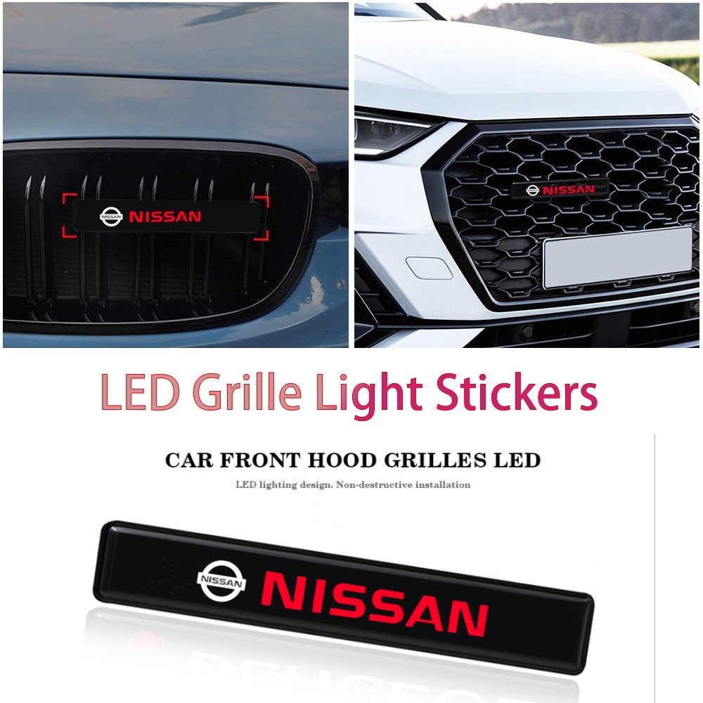 Nissan Lampu LED Logo Untuk Dekorasi Kap Depan Mobil Juke GTR Terrano