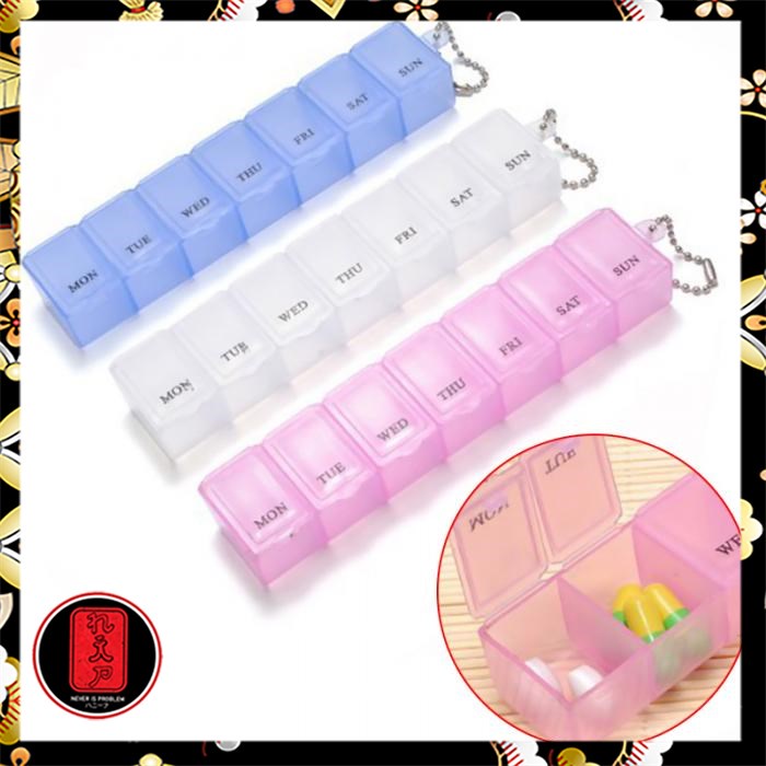 Kotak Obat 7 Day Medicine Tablet Storage - Multi-Color