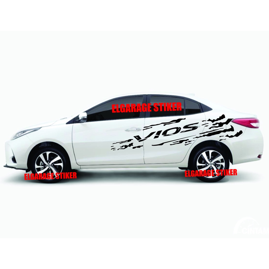 Stiker mobil toyota vios stiker striping tribal mobil vios cutting stiker body mobil vios stiker mob
