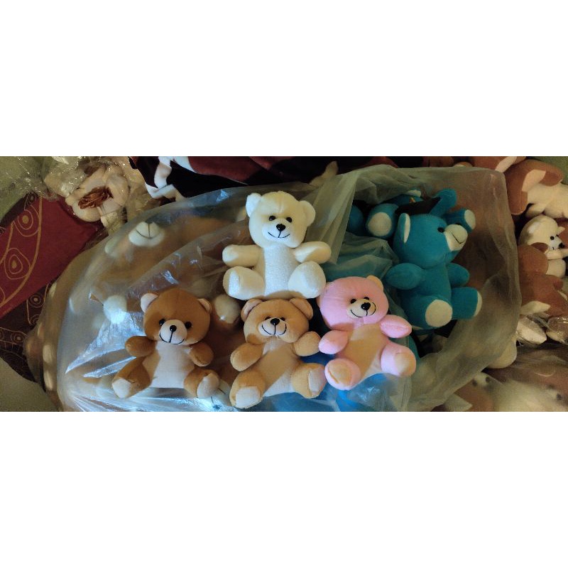 boneka bear kecil, boneka buket