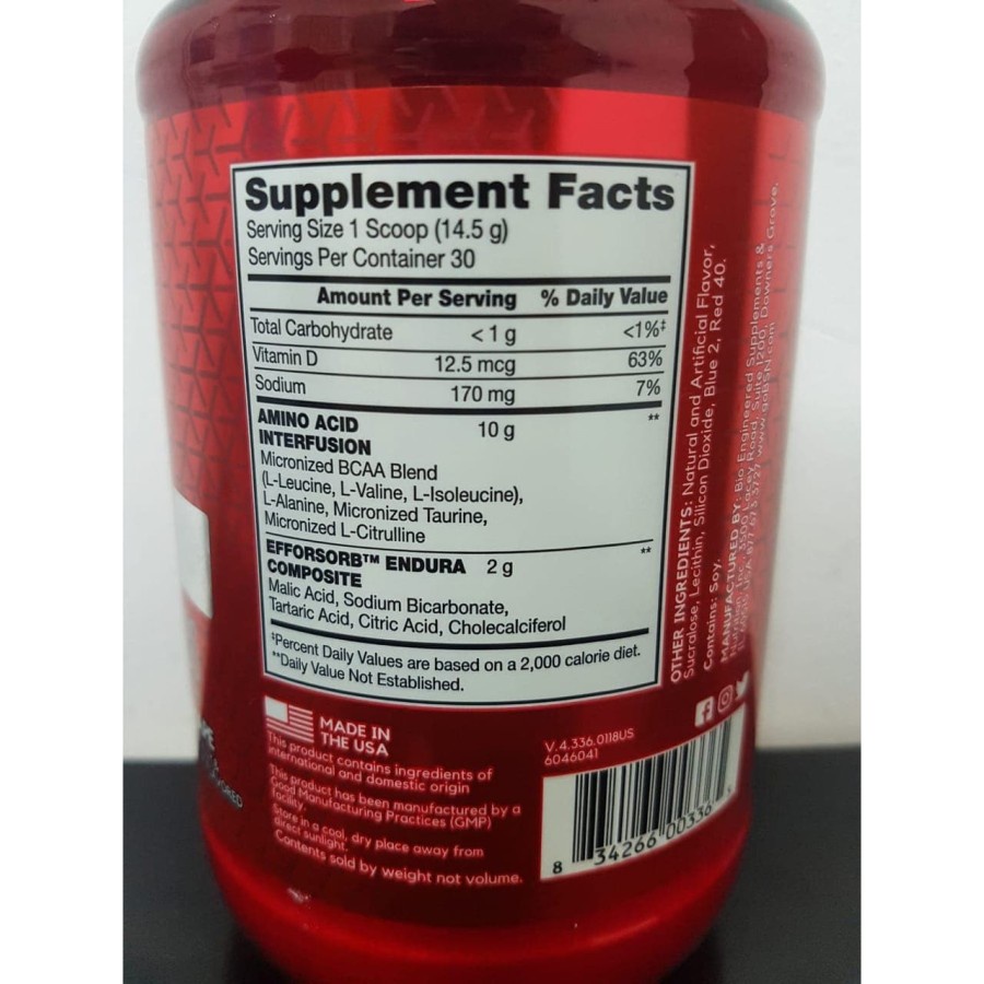 (Bonus Sample) BSN AMINO X Bcaa 30 SERVING