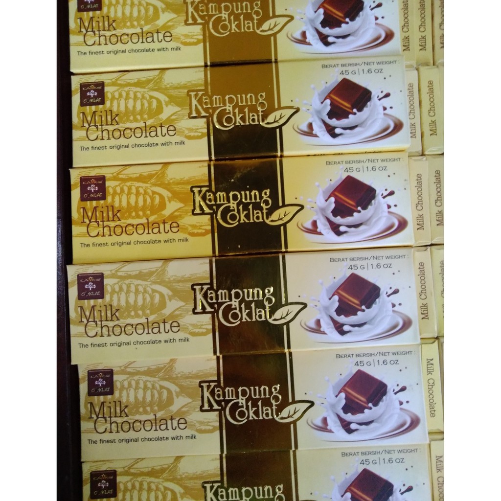 

COKLAT BATANGAN MILK CHOCOLATE KAMPUNG COKLAT