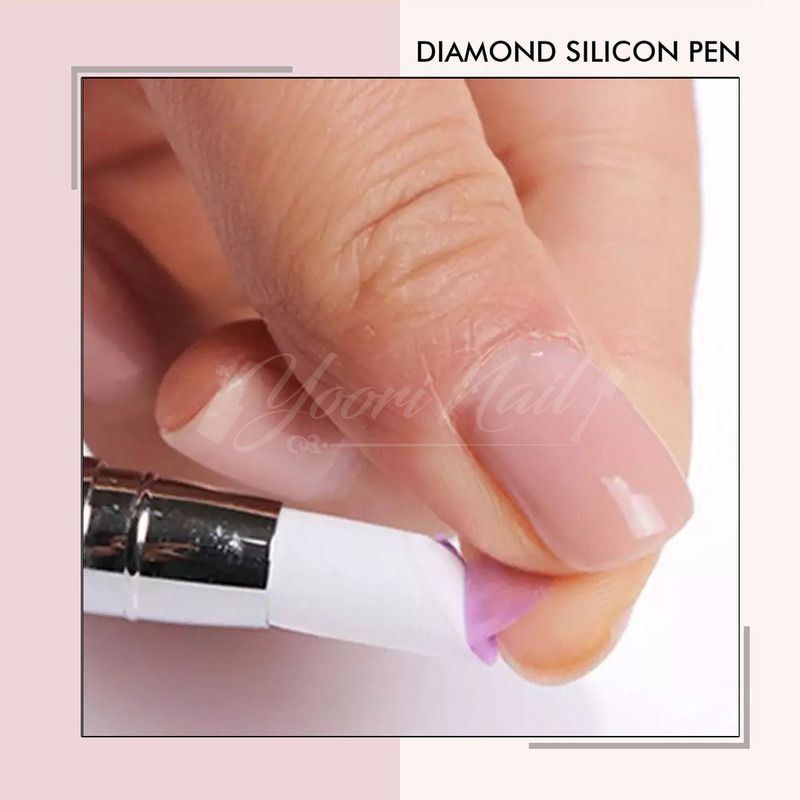 Diamond silicon pen set carving nail art 3d 4d gel nails brush kuas silikon