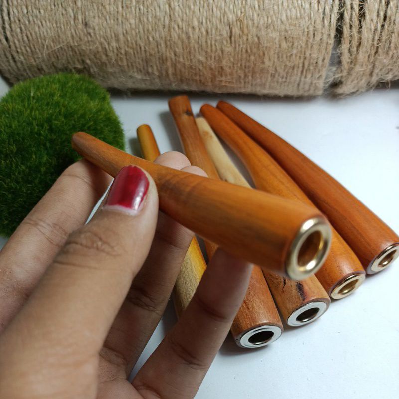 once pipa rokok kayu secang