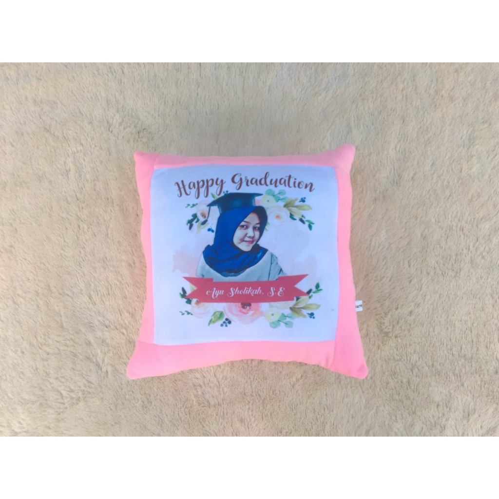 Bantal Custom Foto Karikatur Terbaik || Bantal Foto || Souvenir 40x40