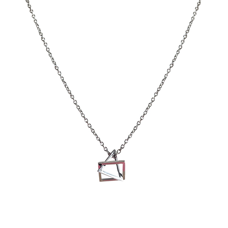 Geometric Necklace Accessories Hip Hop Chain Pendant Simple